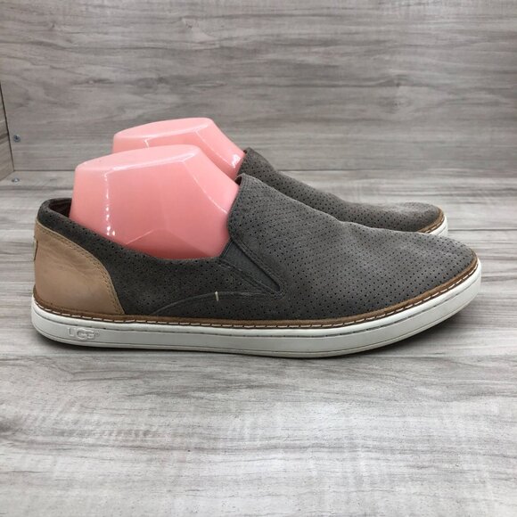 UGG Shoes - Ugg Shoes Womens 9.5 Adley Gray Suede Slip On Sneakers